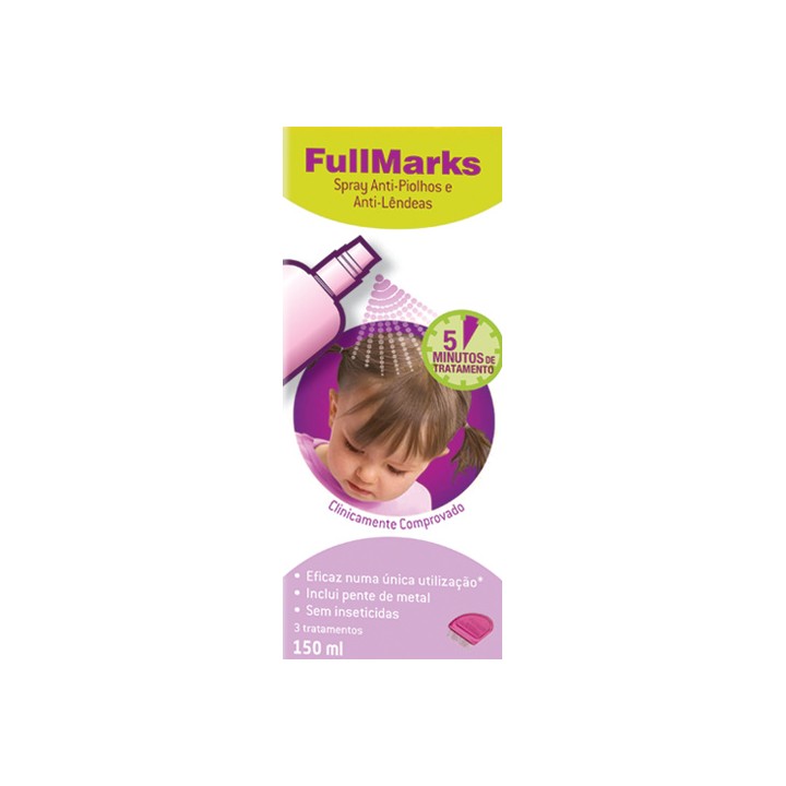 Fullmarks - Spray Anti-Piolhos E Anti-Lêndeas 150Ml Fullmarks