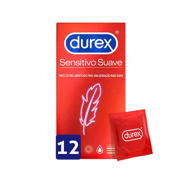 Durex Sensitivo Suave Preservativo 12