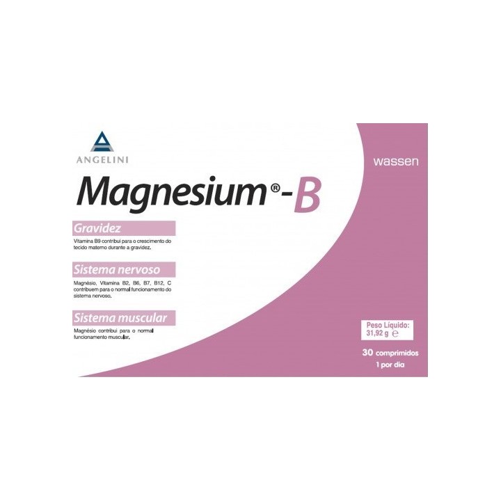 Suplemento Alimentar Magnesium B - 30 Comprimidos