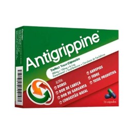 Antigrippine Trieffect Tosse , 500 mg + 6.1 mg + 100 mg Blister 16 Unidade(s) Caps