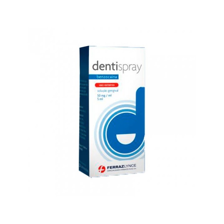 Dentispray, 50 mg/mL-5 mL x 1 sol dent