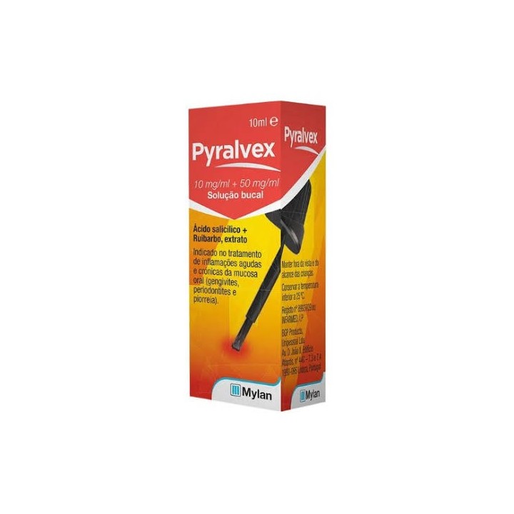 Pyralvex (10mL), 10/50 mg/mL x 1 sol bucal frasco