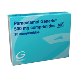 Paracetamol Generis MG, 500 mg Blister 20 Unidade(s) Comp