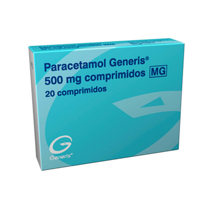 Paracetamol Generis MG, 500 mg Blister 20 Unidade(s) Comp