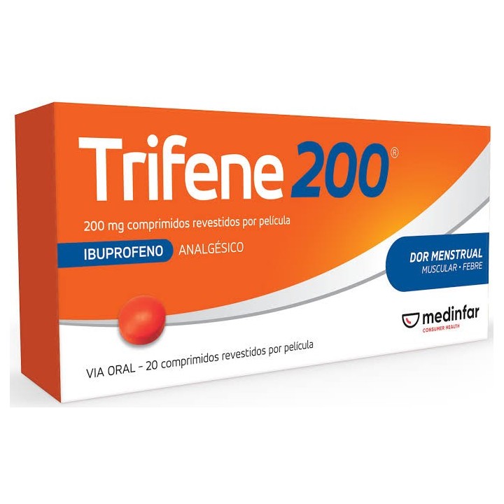 Trifene 200 , 200 mg Blister 20 Unidade(s) Comp revest pelic
