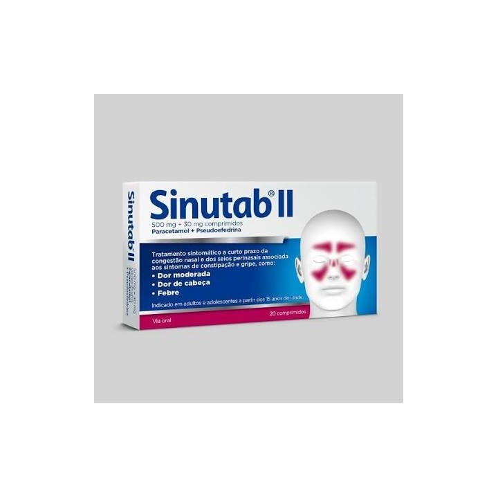 Sinutab II, 500/30 mg x 20 comp