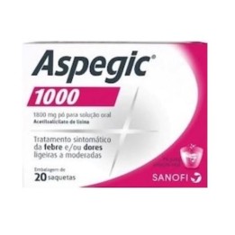 Aspegic 1000, 1800 mg x 20 pó sol oral saq