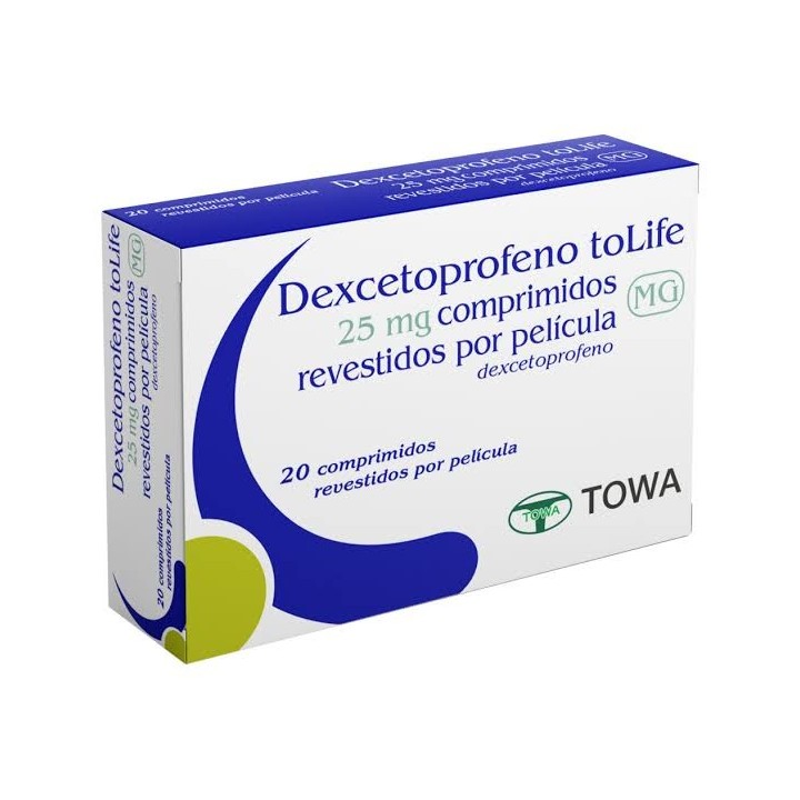 Dexcetoprofeno toLife MG, 25 mg Blister 20 Unidade(s) Comp revest pelic