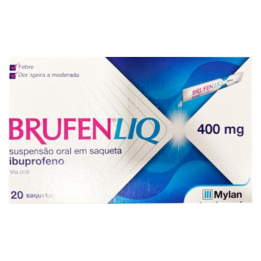 Brufen Liq , 400 mg/10 ml 20 Saqueta 10 ml Susp oral