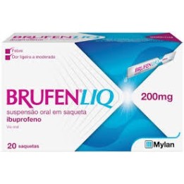 Brufen Liq , 200 mg/10 ml 20 Saqueta 10 ml Susp oral