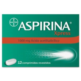 Aspirina Xpress, 1000 mg Fita termossoldada 12 Unidade(s) Comp revest