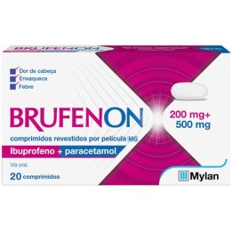 Brufenon MG, 200 mg + 500 mg Blister 20 Unidade(s) Comp revest pelic