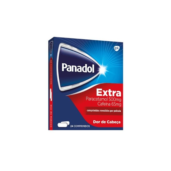 Panadol Extra , 500 mg + 65 mg Blister 24 Unidade(s) Comp revest pelic