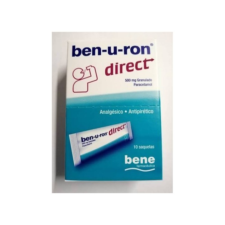 Ben-u-ron direct , 500 mg 10 Saqueta Granul