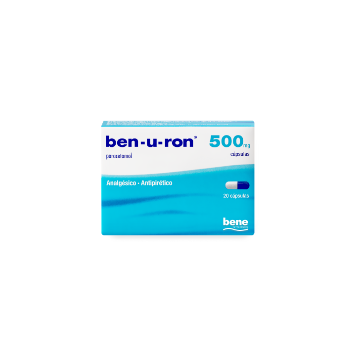 ben-u-ron , 500 mg Blister 20 Unidade(s) Caps