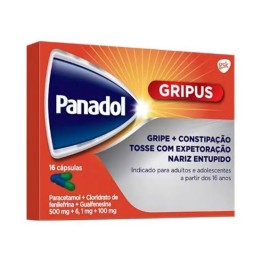 Panadol Gripus , 500 mg + 6.1 mg + 100 mg Blister 16 Unidade(s) Caps