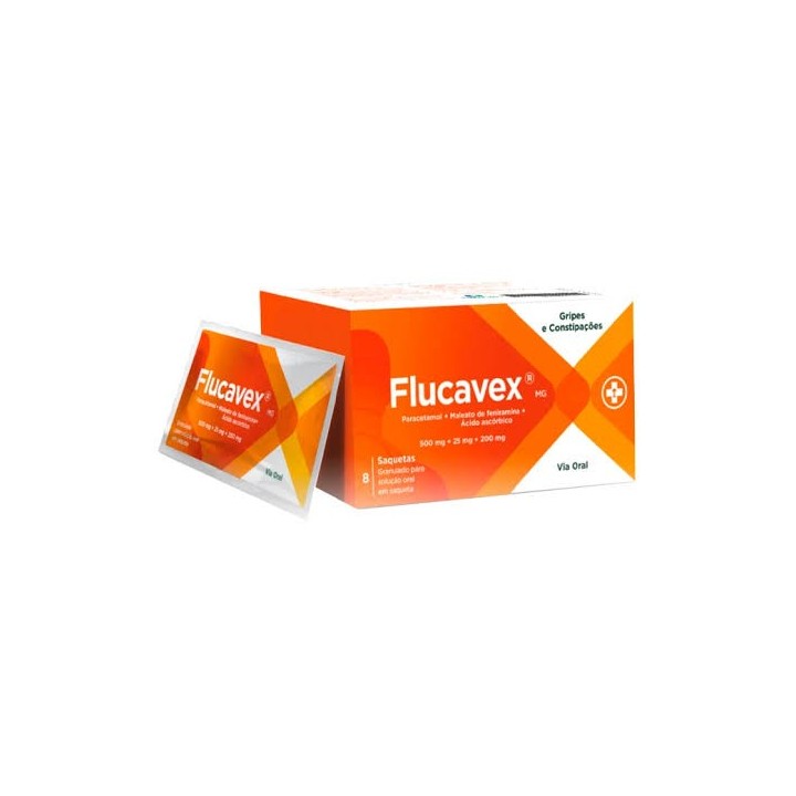 Flucavex MG, 500/25/200 mg x 8 gran sol oral saq