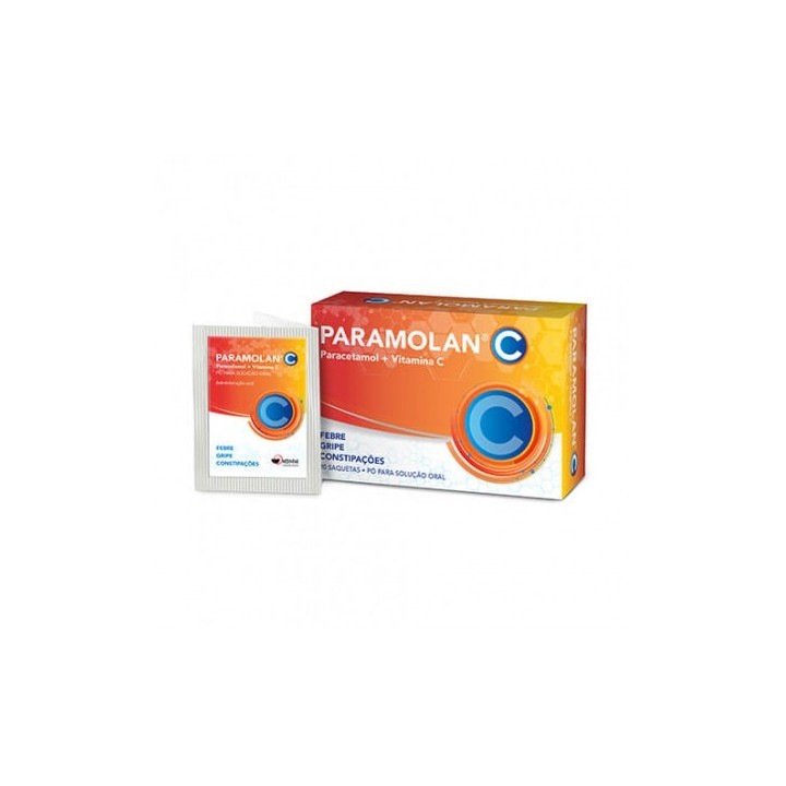Paramolan C, 500/250 mg x 20 pó sol oral saq