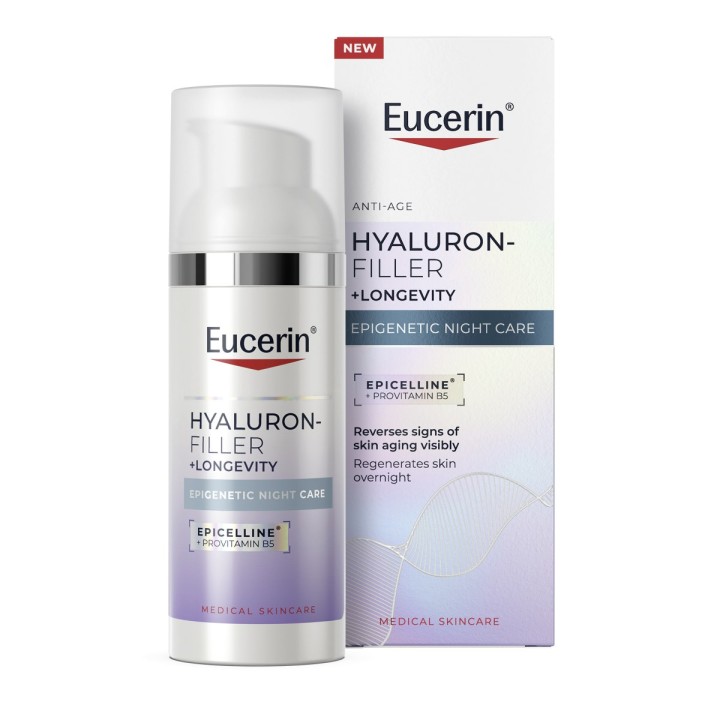 Hyaluron-Filler + Longevity Creme Noite Epigenetic 50ml NOVO
